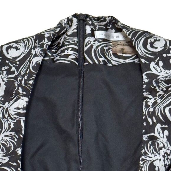 Peter Nygard Black & White Print Flowy Mini Skirt Size 6 - Picture 6 of 11